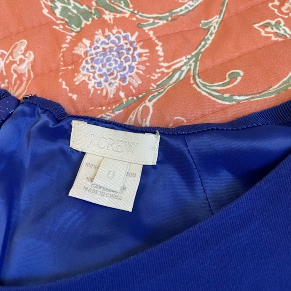 Banana Republic Cap Sleeve Sheath Dress in Cobalt Blue Cotton - Picture 7 of 8